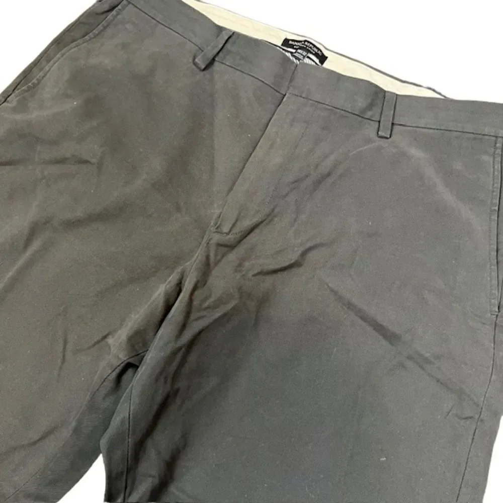 Banana Republic Emerson Chino Men's‎ Flat Front Pants Gray Size 38x32